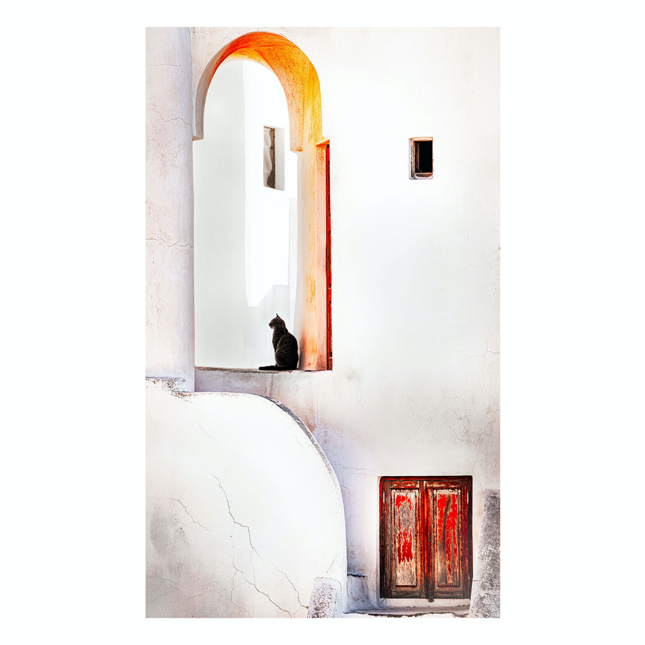 "Cat in the Shade" | Greece Photography Print