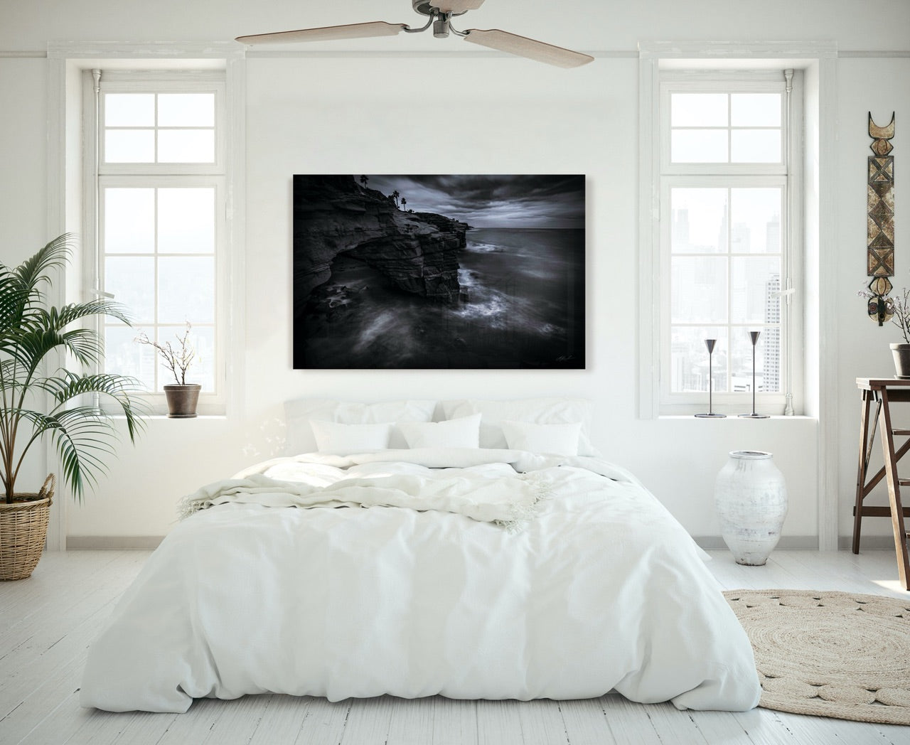 "Coastal Chill" | Black and White Photography Print